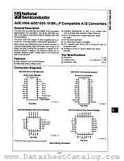 ADC1025CCN datasheet pdf National Semiconductor