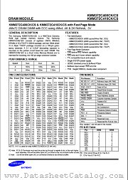 KMM372C410CK datasheet pdf Samsung Electronic
