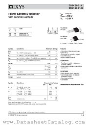 DSSK28-01 datasheet pdf IXYS Corporation
