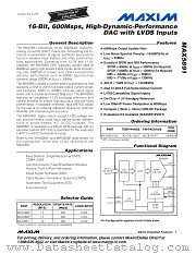 MAX5889 datasheet pdf MAXIM - Dallas Semiconductor
