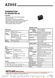 AZ955-1C-1.5DE datasheet pdf ZETTLER electronics