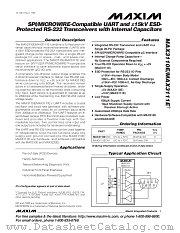 MAX3110 datasheet pdf MAXIM - Dallas Semiconductor