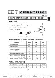 CEBF634 datasheet pdf Chino-Excel Technology