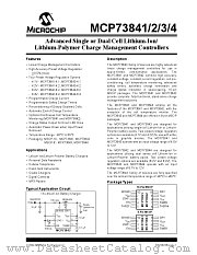 MCP73841T-820I/UN datasheet pdf Microchip