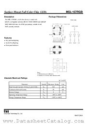 MSL-157RGB datasheet pdf Unity Opto Technology
