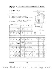 2SK417 datasheet pdf TOSHIBA
