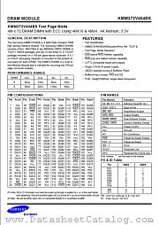 KMM372V404BS datasheet pdf Samsung Electronic