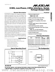 MAX5811MEUT-T datasheet pdf MAXIM - Dallas Semiconductor