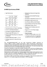 HYB39S64160BT-7.5 datasheet pdf Infineon