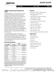 EL2250CSZ-T7 datasheet pdf Intersil