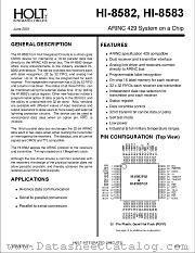 HI-8582CJT datasheet pdf Holt Integrated Circuits