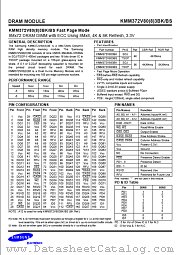 KMM372V803BS datasheet pdf Samsung Electronic