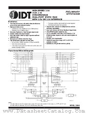 IDT70T3539MS166BCI datasheet pdf IDT