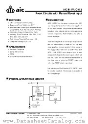 AIC811-31CVBG datasheet pdf Analog Integrations Corporation