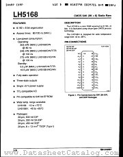 LH5168T-80L datasheet pdf SHARP