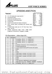 API8208G datasheet pdf Aplus Integrated Circuits