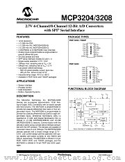 MCP3208-CIP datasheet pdf Microchip