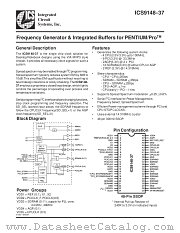 ICS9148-37 datasheet pdf Integrated Circuit Systems