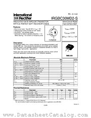 IRGBC30MD2-S datasheet pdf International Rectifier