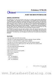 W78LE58F-24 datasheet pdf Winbond Electronics