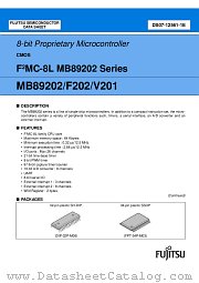 MB89F202 datasheet pdf Fujitsu Microelectronics