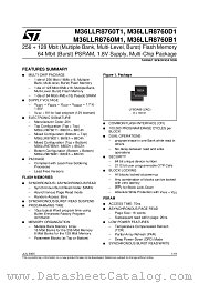 M36LLR876B0E datasheet pdf ST Microelectronics