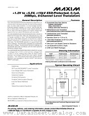 MAX3012EBP-T datasheet pdf MAXIM - Dallas Semiconductor