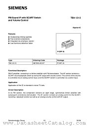 TBA121-5 datasheet pdf Siemens