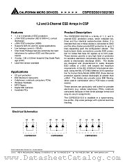 CSPESD302G datasheet pdf California Micro Devices Corp