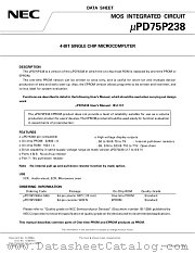 UPD75P238GJ-5BG datasheet pdf NEC