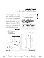 MAX135CPI datasheet pdf MAXIM - Dallas Semiconductor