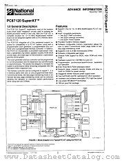 PC87120 datasheet pdf National Semiconductor