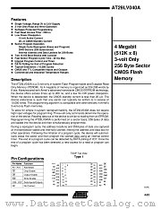 AT29LV040A-25TI datasheet pdf Atmel