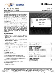 854H8B datasheet pdf Frequency Devices