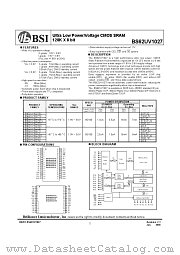 BS62UV1027TCG85 datasheet pdf Brilliance Semiconductor