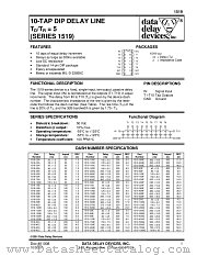 1519-120F datasheet pdf Data Delay Devices Inc