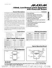 MAX8875EUK33-T datasheet pdf MAXIM - Dallas Semiconductor