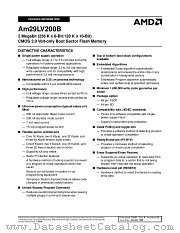 AM29LV200BB-80FIB datasheet pdf Advanced Micro Devices