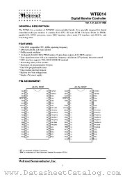 WT6014 datasheet pdf Weltrend Semiconductor