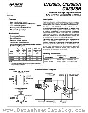 CA3085E datasheet pdf Harris Semiconductor