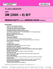 MBM29LV002BC-90PTR datasheet pdf Fujitsu Microelectronics