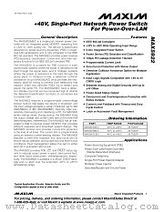 MAX5922BEUI datasheet pdf MAXIM - Dallas Semiconductor