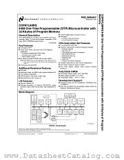 COP87L88RGN-XE datasheet pdf National Semiconductor