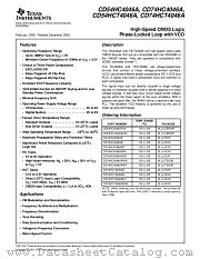 CD74HC4046APWTE4 datasheet pdf Texas Instruments