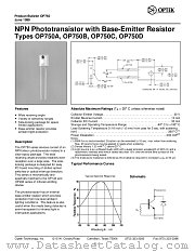 OP750D datasheet pdf Optek Technology