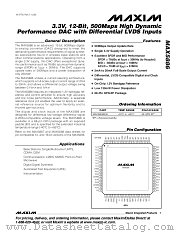 MAX5886EGK datasheet pdf MAXIM - Dallas Semiconductor