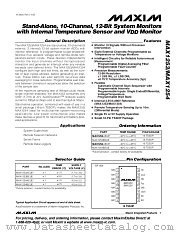MAX1254AEUE datasheet pdf MAXIM - Dallas Semiconductor