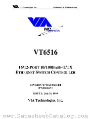 VT6516 datasheet pdf VIA Technologies