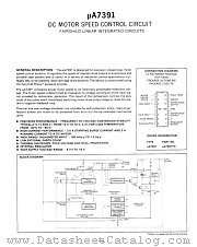 UA7391PC datasheet pdf Fairchild Semiconductor