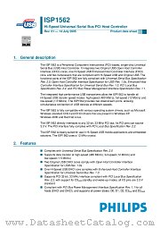 ISP1562BE datasheet pdf Philips